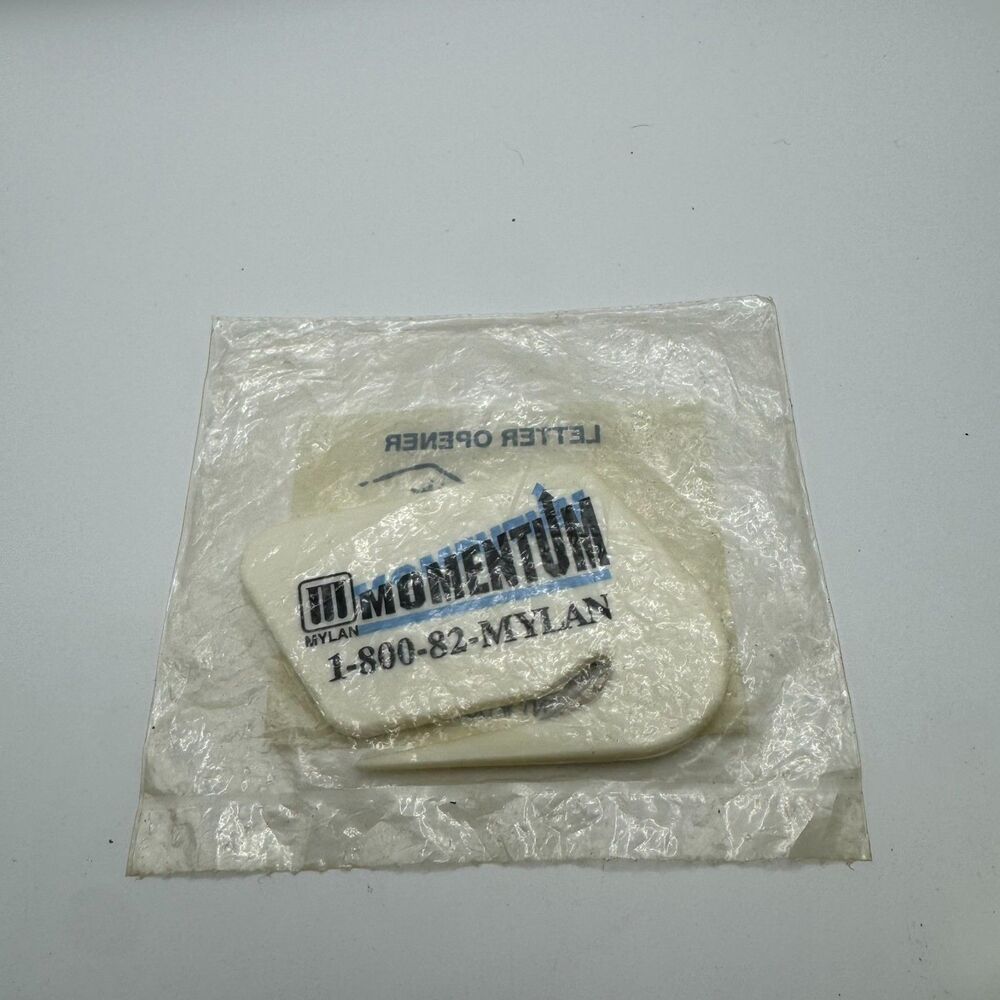 VTG Mylan Momentum Pharma Promo Letter Opener Sealed Plastic Envelope Slitter